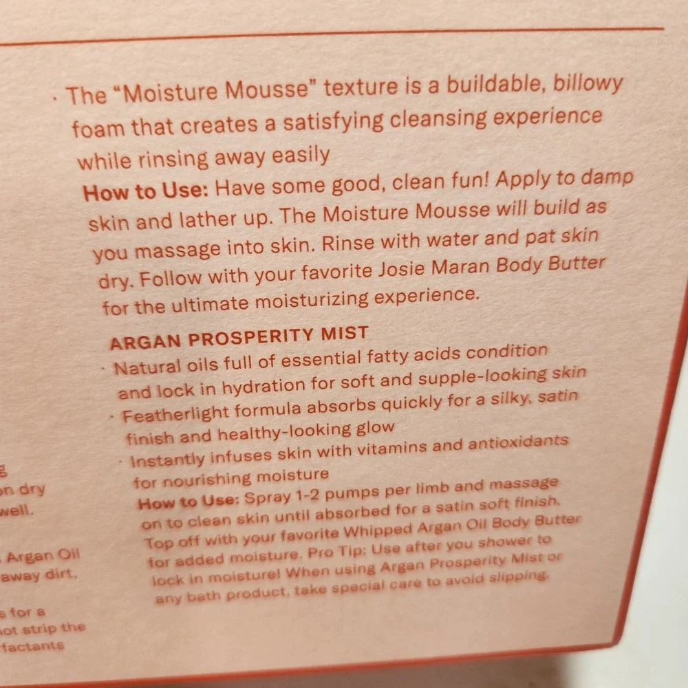 Josie Maran Argan Amour Love Yourself 4pc Bodycare Set Night Flower NEW